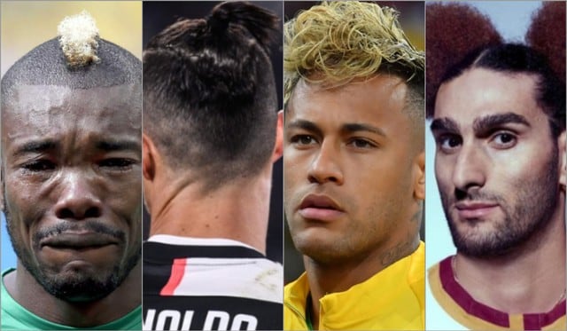 El top 15 de los peinadores más raros de futbolistas con Cristiano Ronaldo y Neymar a la cabeza [FOTOS]
