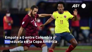 Copa América: Colombia y Venezuela empatan 0-0 por el Grupo B