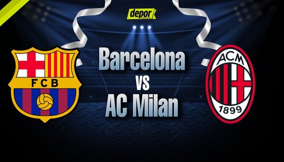 Barcelona vs. AC Milan se enfrentan este martes (Foto: Depor)