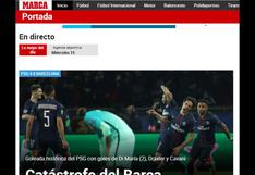 Las portadas del mundo sobre la caída de Barcelona ante PSG por Champions