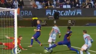 Anticipación a Mina y golpe al Barça: el gol de Celta para el empate por Liga [VIDEO]