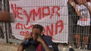 Le dijeron "llorona": Neymar le marcó gol a Nimes e hizo polémico festejo ante hinchas rivales [VIDEO]