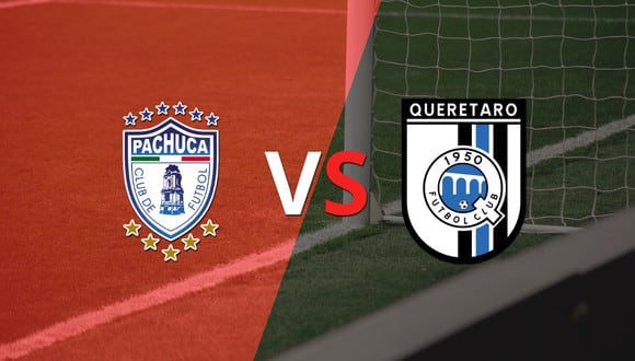 Termina el primer tiempo con una victoria para Pachuca vs Querétaro por 1-0