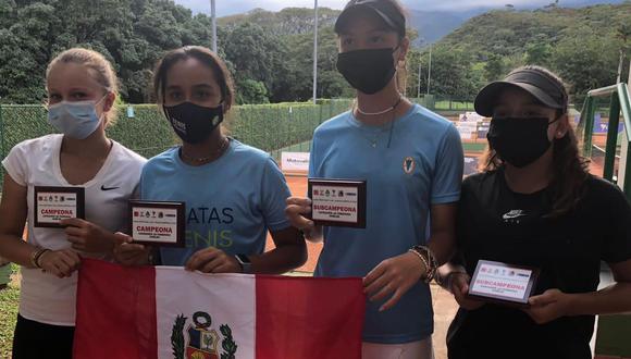 Las deportistas nacionales dejaron en alto el nombre de nuestro país. Foto: Federación Peruana de Tenis.
