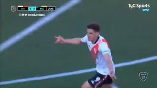 En complicidad con Rossi: golazo ‘maradoniano’ de Álvarez para el 1-0 de River vs. Boca [VIDEO]