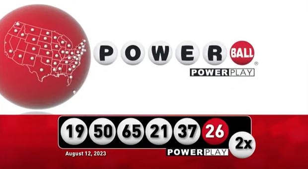 Lottery winning numbers for this Saturday, August 12 (Photo: Powerball)