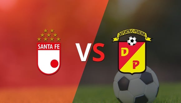 Termina el primer tiempo con una victoria para Pereira vs Santa Fe por 1-0