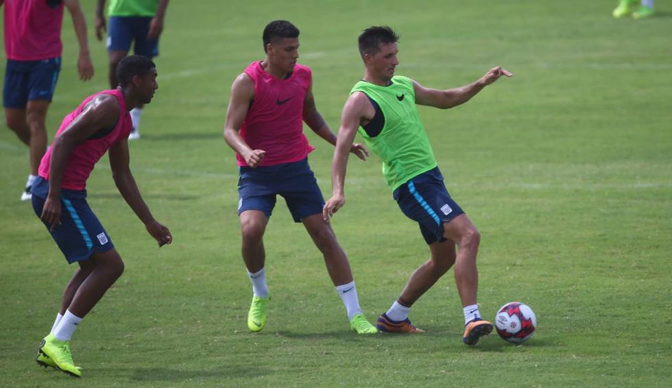 Alianza Lima en su tercer día de entrenamiento en Chincha. (Foto: Jesús Saucedo)