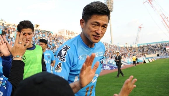 Kazuyoshi Miura busca un nuevo récord en futbol mundial (Foto: Getty Images)