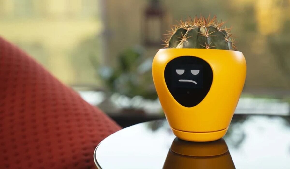 Esta es Lua, la maceta que te informa sobre el estado de ánimo de tu planta. (Foto: Mu Design)