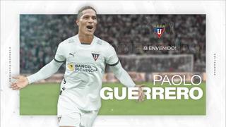 ¡Ya es oficial! Liga de Quito anunció a Paolo Guerrero como su nuevo refuerzo