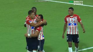 Dos goles en tres minutos: Piedrahita e Hinestroza anotaron para el 3-2 de Junior vs. Libertad [VIDEO]