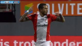 Sergio Peña anotó su primer gol de la temporada: puso el 1-0 en el Emmen-Heerenveen [VIDEO]