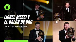 Lionel Messi ganó el balón de oro: recuerda sus siete premiaciones