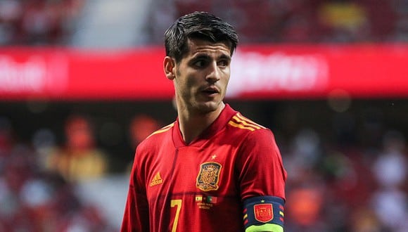 Álvaro Morata no pudo marcar en el empate sin goles entre España y Suecia por la Eurocopa. (Getty)