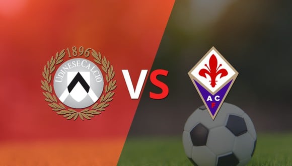 Termina el primer tiempo con una victoria para Udinese vs Fiorentina por 1-0