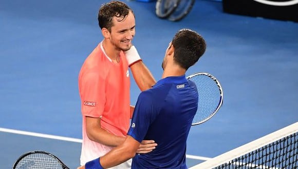 Djokovic vs. Medvédev chocan por el título del Australian Open 2021. (Foto: AFP)
