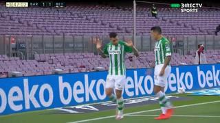 Goles que no haces...: Sanabria anotó el empate en el Camp Nou entre Barcelona vs. Betis por LaLiga [VIDEO]