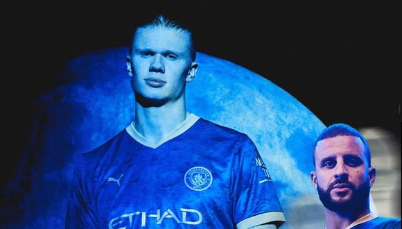 La camiseta especial de Manchester City por el Año Nuevo Chino 2023. (Foto: Manchester City)