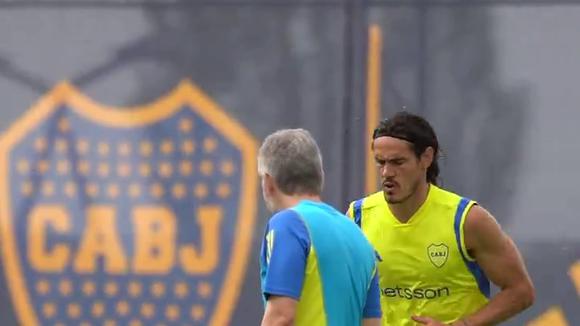 Así se prepara Cavani para el próximo partido de Boca. (Video: Boca)