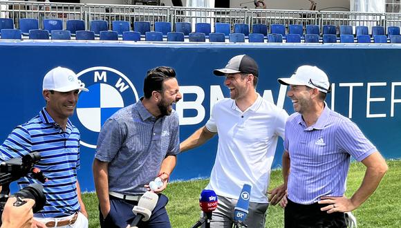 Claudio Pizarro y Thomas Müller jugaron golf juntos. (Foto: Sport1)