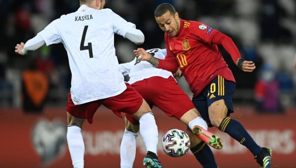 España igualó ante Georgia por las Eliminatorias Qatar 2022. (Foto: Selección de Fútbol)
