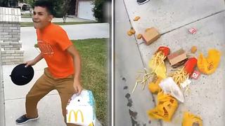 Video viral: Niño estropea almuerzo de amigos por ponerse a bailar en la calle