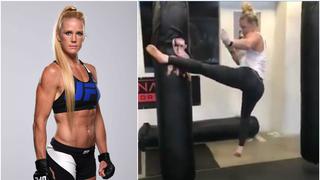 ¡Juega con fuego! Holly Holm provoca a Cris Cyborg pateando su foto en el gimnasio [VIDEO]