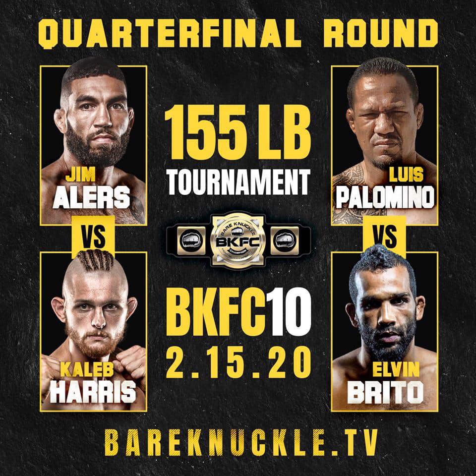 Llaves del Grand Prix de peso ligero en el que estará el peruano Luis Palomino. (Bare Knuckle FC)