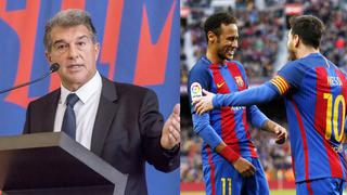 “Es normal que lo diga”: Laporta responde a las declaraciones de Neymar sobre el tema de Messi