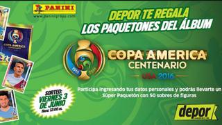 Depor y Panini te regalan un 'paquetón' de figuritas de la Copa América Centenario