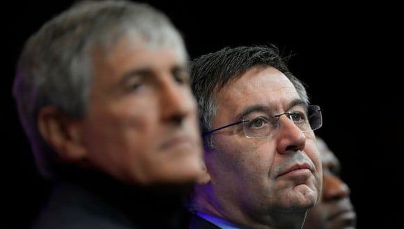 Quique Setién asumió el puesto de entrenador del Barcelona en enero del 2020. (Foto: AFP)