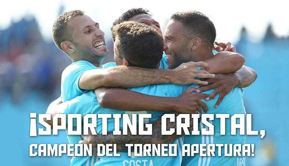 Sporting Cristal se coronó campeón del Torneo Apertura.