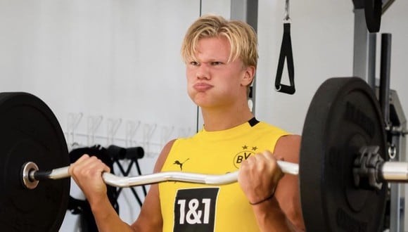 Erling Haaland sufrió un gran cambio físico tras sufrir una lesión cuando estaba en el Molde. (Foto: Instagram)