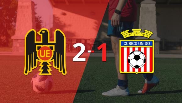 Unión Española le ganó a Curicó Unido en su casa por 2-1