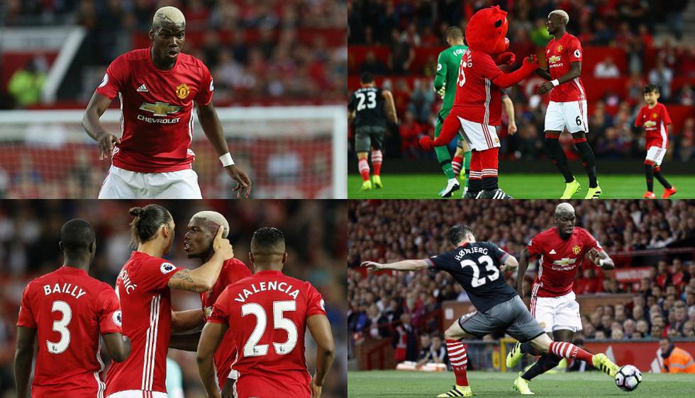 Paul Pogba hizo su debut en Manchester United. (Agencias)