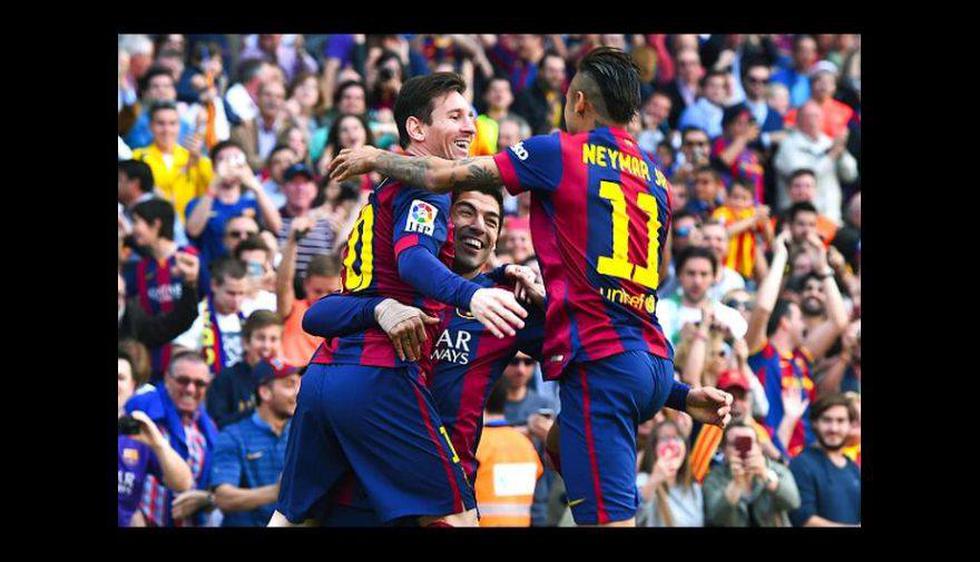 Los tridentes del Barcelona de los últimos años.