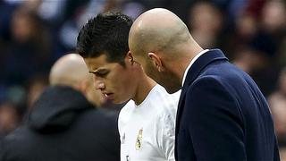 Hubo respuesta: Zidane habló de sus supuestos problemas con James Rodríguez en Real Madrid