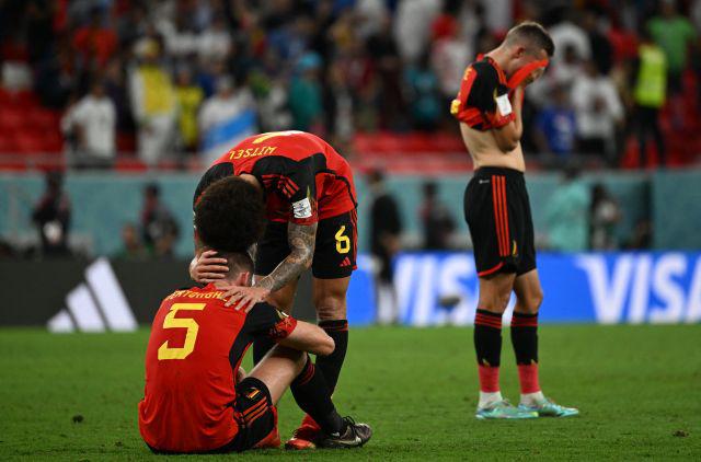El lamento de Bélgica tras eliminación del Mundial Qatar 2022. (Foto: AFP)