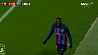 ¡Que alguien lo detenga! Golazo de Dembélé para el 1-0 de Barcelona vs. Real Sociedad [VIDEO]