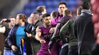 Mal Agüero: el 'Kun' golpeó a hinchas del Wigan tras eliminación del Manchester City en FA Cup