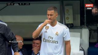 ¡Hazard debuta en el Bernabéu! El ingreso del belga que desató las palmas del recinto blanco