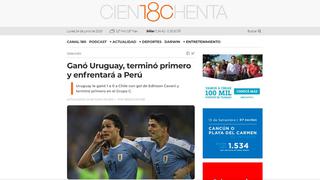 La reacción de la prensa uruguaya tras conocerse que Perú será su rival en cuartos de final [FOTOS]