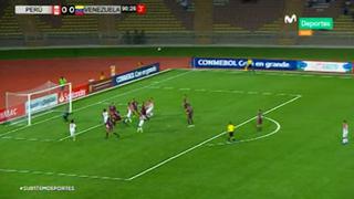 Perú vs. Venezuela: el arquero 'vinotinto' atajó el cabezazo de Grimaldo y evitó el gol a favor de la 'bicolor' [VIDEO]