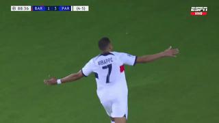 ¡Gol de Mbappé! Para su doblete en el 1-4 Barcelona vs. PSG [VIDEO]