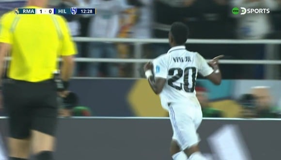 Vinícius Jr abrió el marcador en la final del Mundial de Clubes. Mira el gol aquí. (Foto: DirecTV)