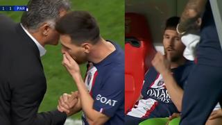 ¿Se lesionó Messi? Galtier explicó su cambio en el PSG vs. Benfica [VIDEO]