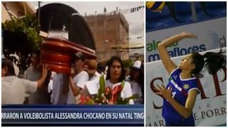 Alessandra Chocano: restos de la joven voleibolista fueron enterrados en Tingo María [VIDEO]