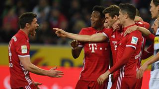 Bayern Munich venció 1-0 al Borussia Monchengladbach y es más líder que nunca en la Bundesliga