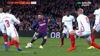 ¡Casi lo grita el Camp Nou! El derechazo de Messi que casi fue gol en Barcelona vs. Sevilla [VIDEO]